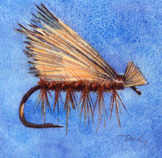 fishing fly painting