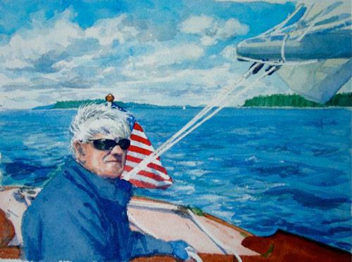 penobscot bay sailing portrait